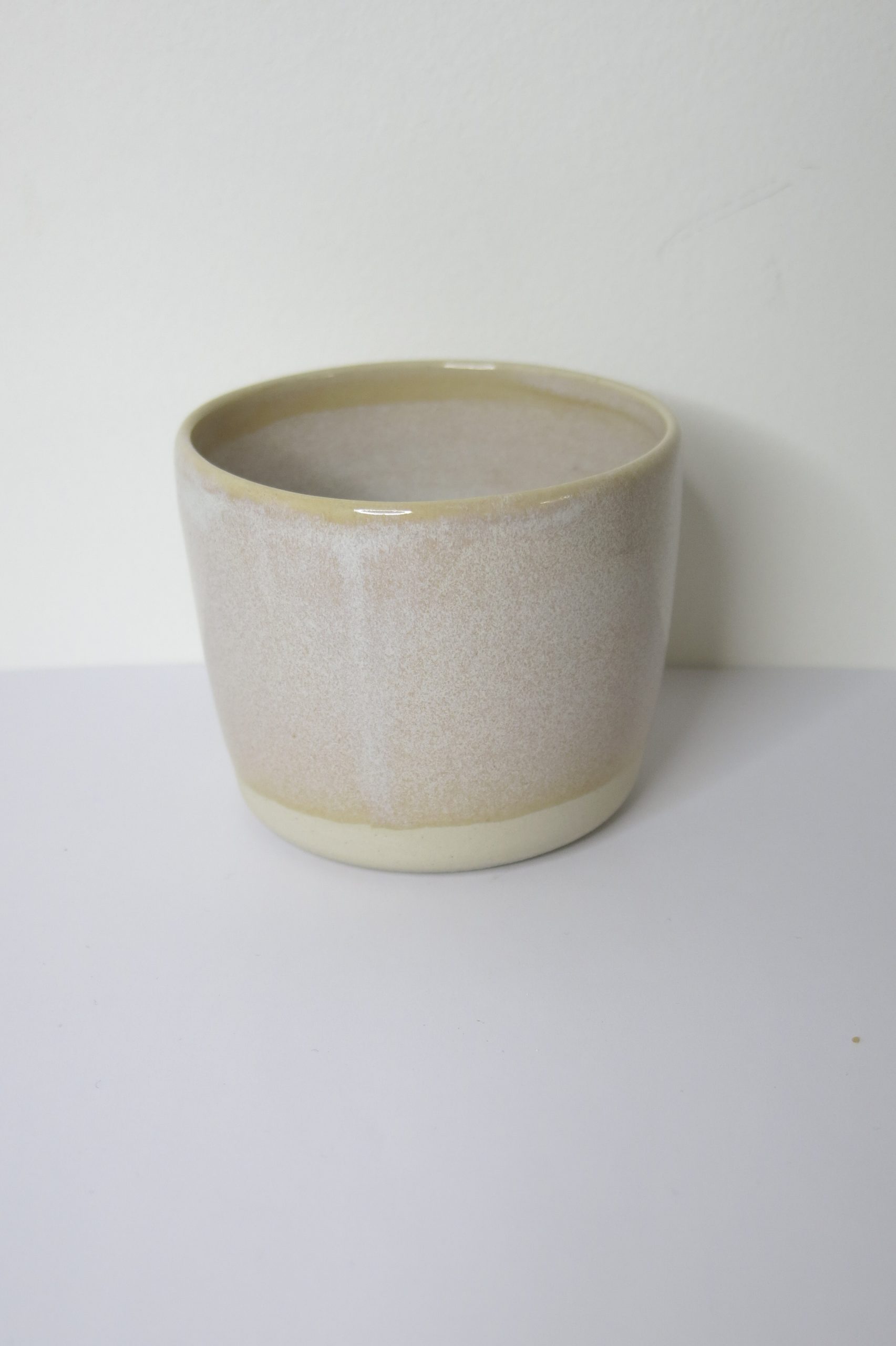 Bougie beige rosée-vide