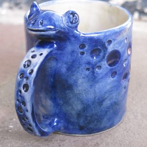 Mug Lézard Bleu de cobalt