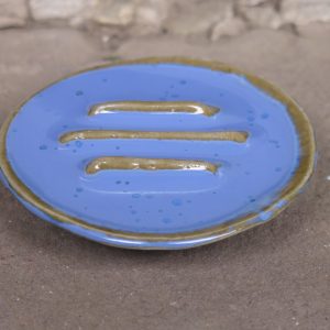Porte-savon rond Bleu Lavande