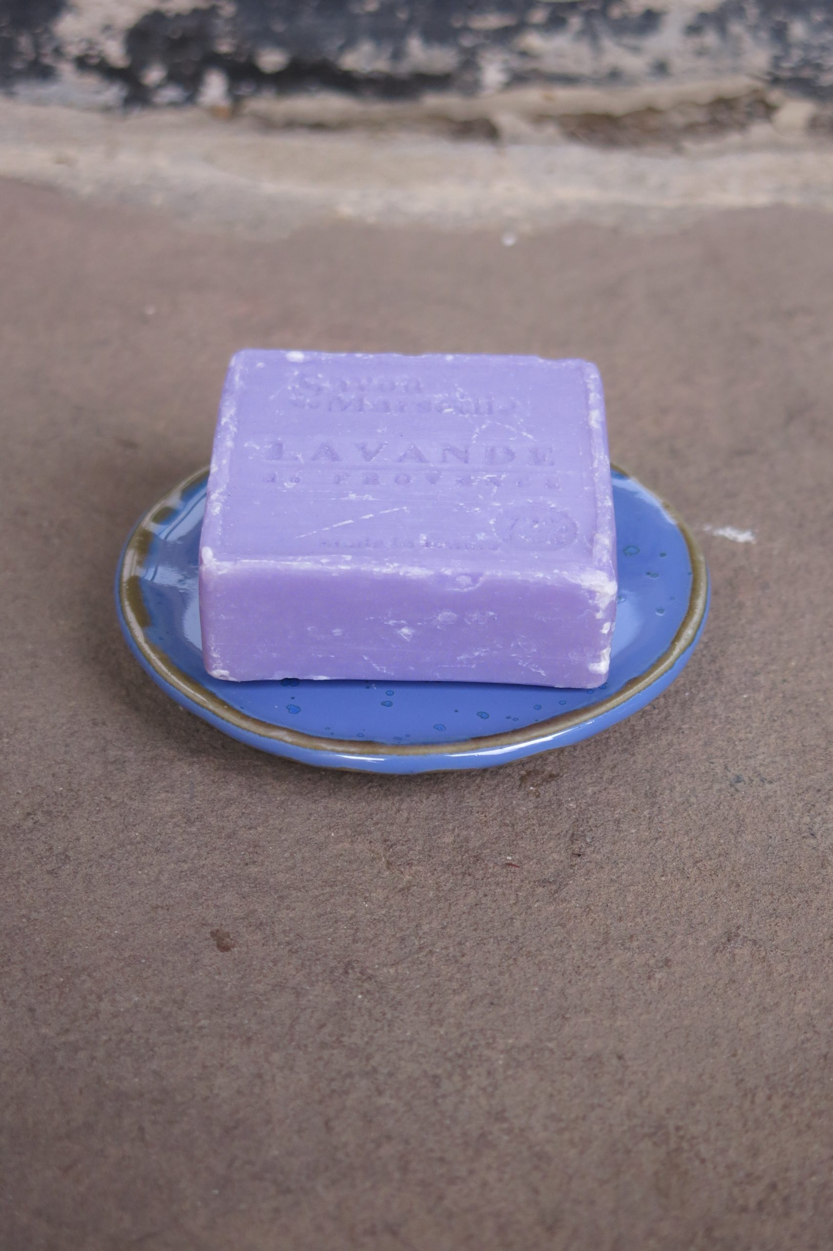 Porte-savon-lavande-savon
