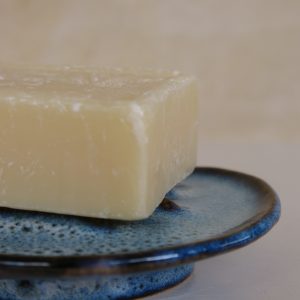 Porte-savon Rond Bleu brillant